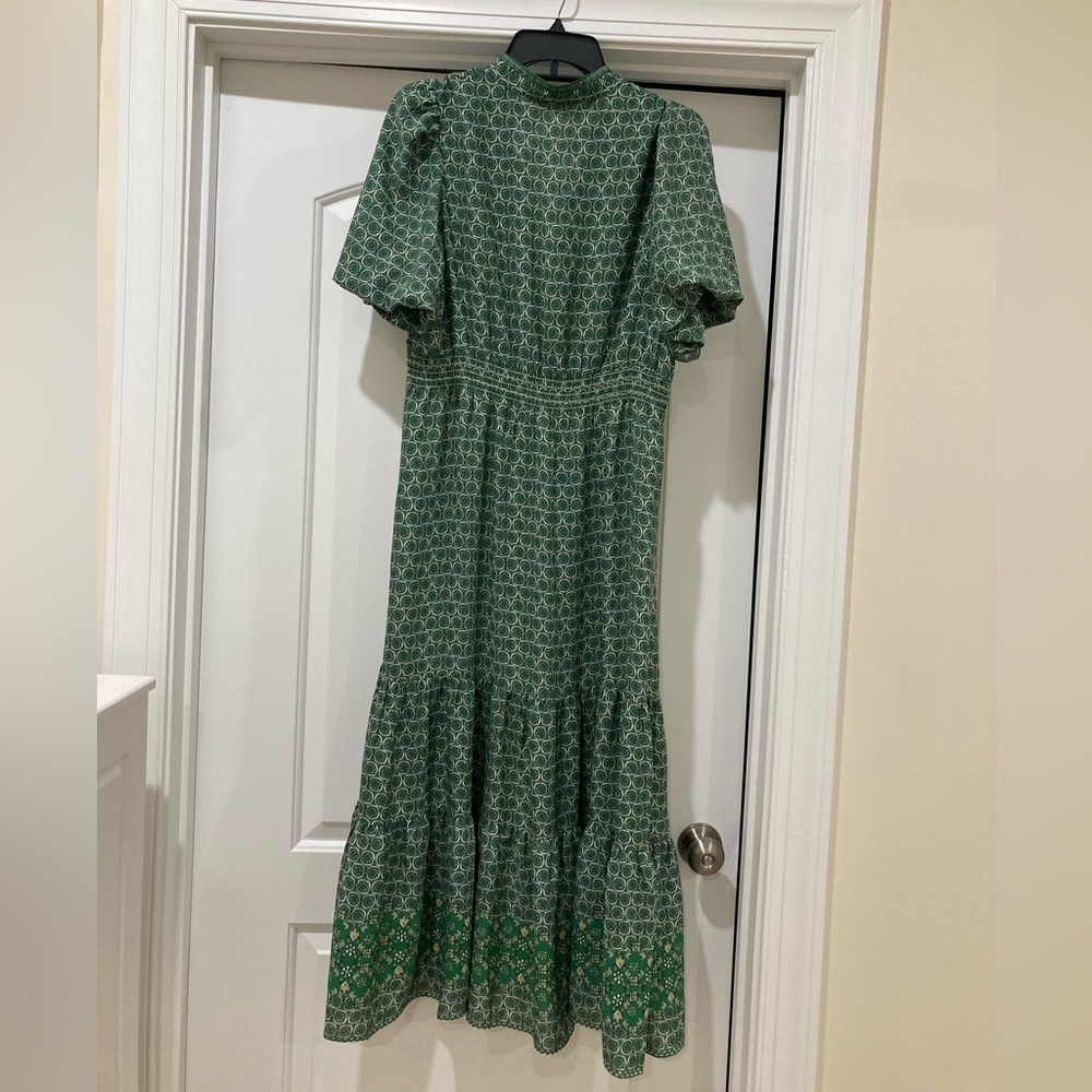Max Studio Green Patterned Maxi Dress - Picture 4 of 7